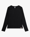 Blusa Básica Canelada com Manga Longa Cereja Rosa Preto-da9083e4-37b9-4a3f-9b0a-b555e1a39459
