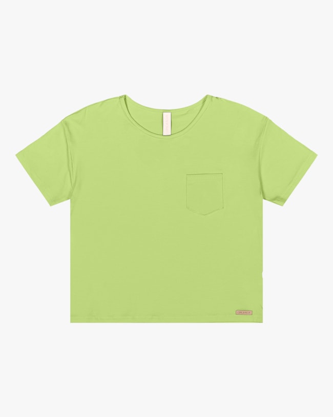 Blusa Básica com Bolso em Viscose Cereja Rosa-429772e5-4f55-41d8-aefe-b04a26495e47