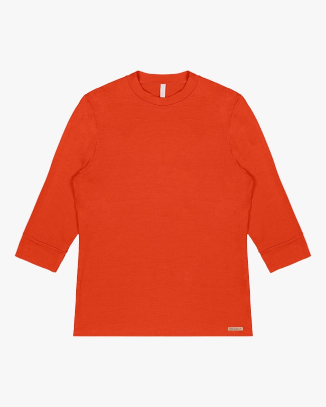 Blusa Básica com Manga 3/4 em Viscose Cereja Rosa Carrot-d4db0e05-dfd3-46a7-adcd-7a0ff7a1365f