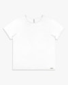 Blusa Básica Feminina  Manga Curta em Viscose - Cereja Rosa - Branco-5bdf042c-e89e-4344-b00d-8375cadbb8e2