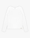 Blusa Básica Feminina Manga Longa em Cotton - Cereja Rosa - Branco-7df206b4-94b7-4de9-84d8-15559cf25051