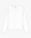 Blusa Básica Feminina Manga Longa em Malha Térmica - Cereja Rosa - Branco-2fa6e2b5-0d86-409f-80cb-427bfee38bfa