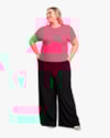 Blusa Básica Feminina Plus Size em Viscose - Cereja Rosa - Rosa-31166fb5-1a34-45fd-869d-43e690c651b7
