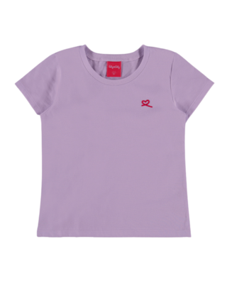 Blusa Básica Infantil Manga Curta em Meia Malha - Kely Kety - Sinfonia