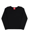 Blusa Básica Infantil Manga Longa em Malha Térmica - Kely Kety - Preto-f8e9644c-dd75-4d7b-84f9-962eefcf1e8a