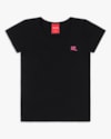 Blusa Básica Infantil Menina em Ribana Canelada - Kely Kety - Preto-a464ccbb-eb5f-4401-a205-c610256dcf88