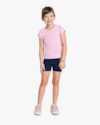 Blusa Básica Infantil Menina Manga Curta em Cotton- Kely Kety - Astral-930112f6-2cab-4989-810d-be58a97c71a6