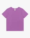 Blusa Básica Manga Curta em Viscose - Cereja Rosa - Deep Violet-1c9e0d07-4dc2-4e1b-80a8-3bbbe8a8d4b9