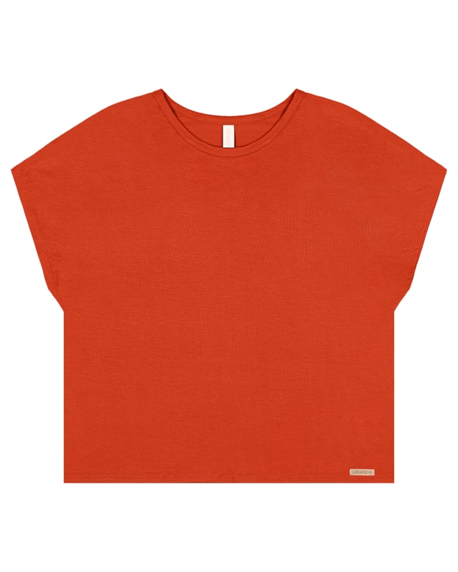 Blusa Básica Manga Curta em Viscose Crepe - Cereja Rosa - Carrot-6abb3931-c1df-439a-9b44-661d54092c90