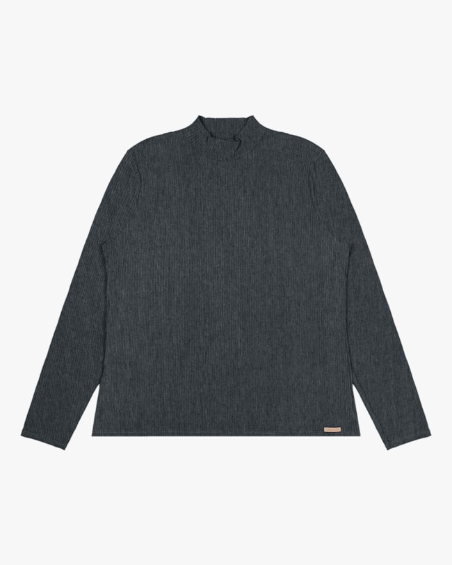 Blusa Básica Plus Size Em Canelado Cereja Rosa - Mescla-60d2e053-a6c0-4d11-98ca-61e3f53eecc8