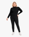 Blusa Básica Plus Size em Canelado Cereja Rosa Preto-98910e24-d0e9-4ed7-8ebb-ea5ae1bcaa67