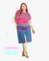 Blusa Básica Plus Size Manga Curta Cereja Rosa-8edf8925-41f0-44bb-8f04-65c6d25a7638