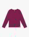 Blusa Básica Plus Size Manga Longa em Cotton - Cereja Rosa - Marsala-3337639b-9a95-46c4-a79d-a06712e2604b