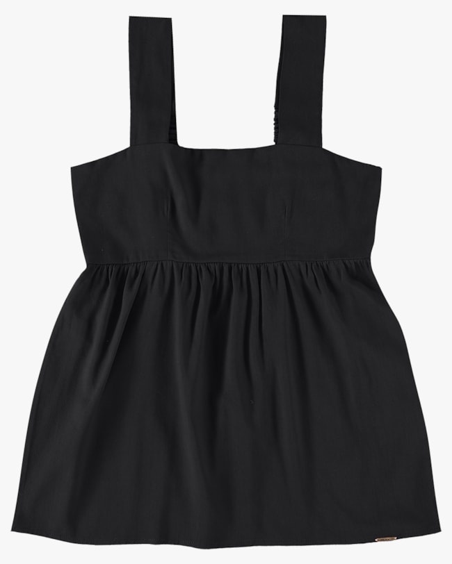 Blusa Bata em Tecido Viscose Linho - Cereja Rosa - Preto P-8889a0b9-a9a4-47dd-ad71-d8deee765a76