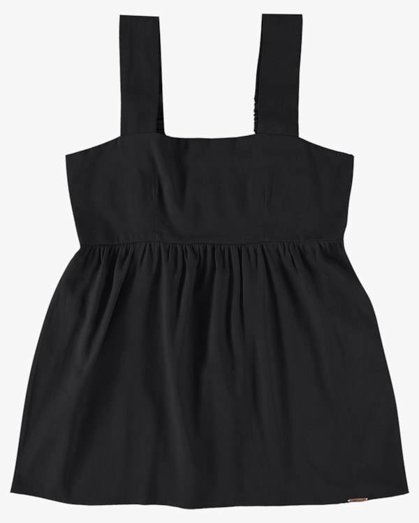 Blusa Bata em Tecido Viscose Linho - Cereja Rosa - Preto P