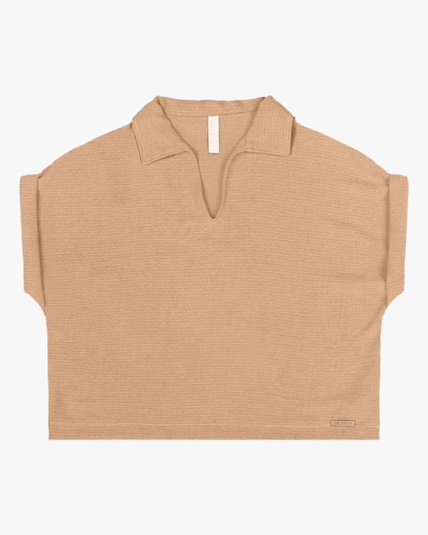 Blusa Bata Plus Size Cereja Rosa Castor