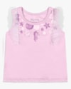 Blusa Bebê Menina em Meia Malha com Tule - Kely Kety - Astral-cd3d0cf1-4d37-4d4f-9934-2a0dde8073bd