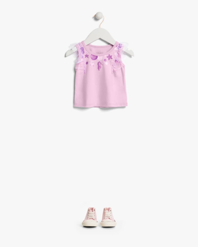 Blusa Bebê Menina em Meia Malha com Tule - Kely Kety - Astral-3a63abc6-85ea-4d38-ac00-27a5eaa977a5