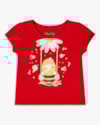 Blusa Bebê Menina em Meia Malha Estampa Abelhinha - Kely Kety -Tomato-5464bb1b-e5c9-4c8b-be51-1f0682176c01