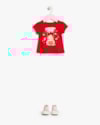 Blusa Bebê Menina em Meia Malha Estampa Abelhinha - Kely Kety -Tomato-4bcde589-8baa-4ca4-88f2-dacadcc8fbe1