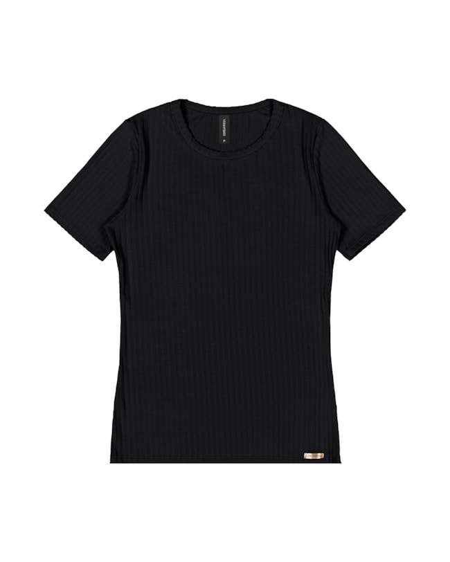 Blusa Canelada Feminina Cereja Rosa Básica-e7069966-60a7-48de-95c6-3aa0cf10e0fc