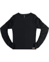 Blusa Canelada Feminina Cereja Rosa com Mangas Franzidas-ca85d5ef-f46a-46ad-8697-d9b87f30abff