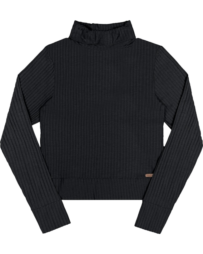 Blusa Canelada Feminina Cereja Rosa Gola Alta-10af05fd-3286-42c7-b248-4088683e7623