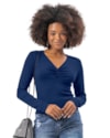 Blusa Canelada Feminina Cereja Rosa Mangas Longas-6d6b4977-f794-4db1-888e-d3f5b1504da0