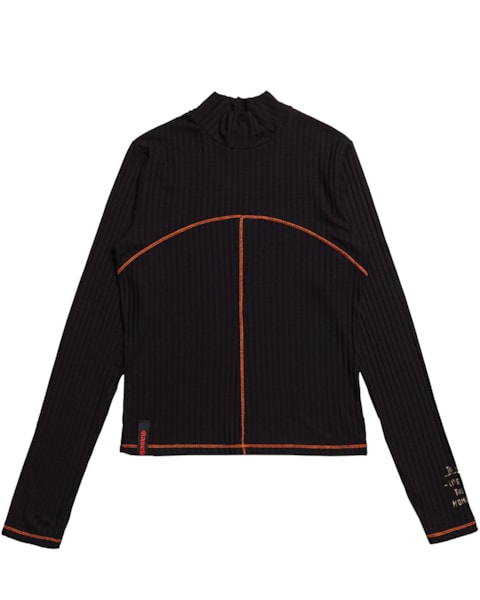 Blusa Canelada Juvenil Feminina Based Gola Alta