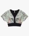 Blusa Canelada Viscose com Crepe Estampado - Cereja Rosa - Preto P-cff5b2ec-9121-4e8f-aec0-4bd7f82f9b37