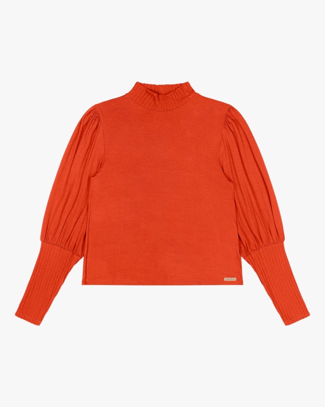 Blusa com Manga Longa Ampla Cereja Rosa Carrot-0ace4956-630e-4642-b8ab-4e3507b0665e