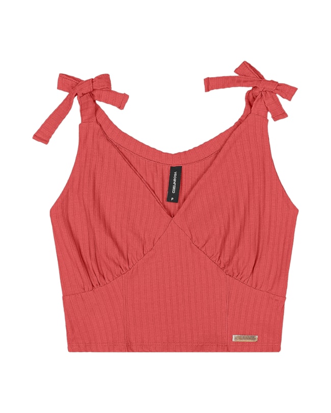 Blusa Cropped Canelada Cereja Rosa-6bd53b72-1057-4801-a62c-6372d071b23d