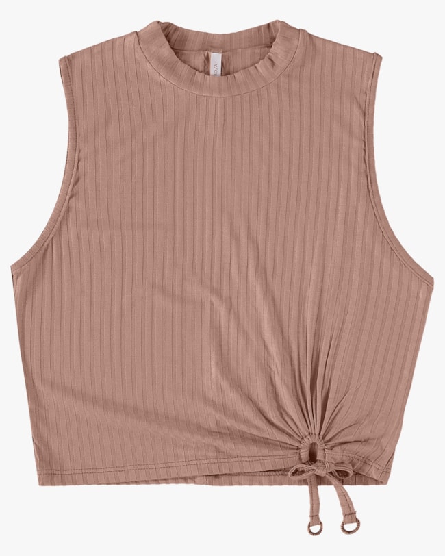 Blusa Cropped Canelada com Amarração - Cereja Rosa - Aveia P-642ab80c-753f-4161-9f66-d304cce23ed1