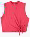 Blusa Cropped Canelada com Amarração - Cereja Rosa - Rosa P-7002edf4-6590-4e54-98c9-5e5edea30dbf
