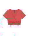 Blusa Cropped com Franzido Ajustável Cereja Rosa-1babef3b-5fd3-4fc5-85b4-6688ad6cb15a