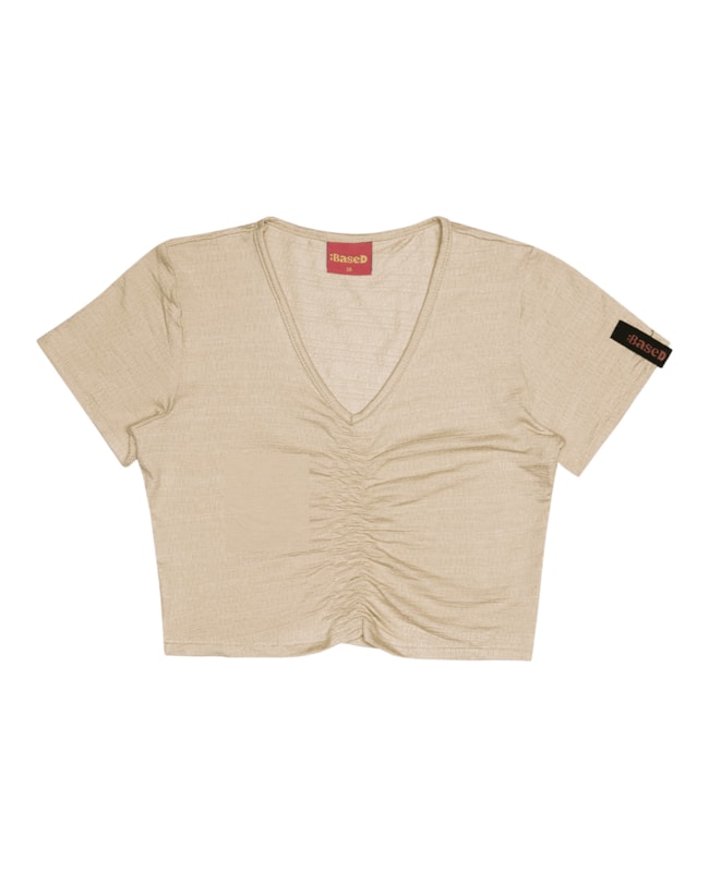 Blusa Cropped com Franzido Frontal Based-a34ca0e2-f072-4a73-be38-74baba7db4b9