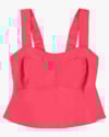 Blusa Cropped em Viscose Linho - Cereja Rosa - Rosa P-fc13917a-d828-47f8-8412-886f42d565e6