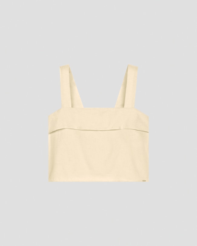 Blusa Cropped em Viscose Linho Cereja Rosa WHITE BEGE-f53b42a3-7cce-4c6c-8d5b-ae0124a85493