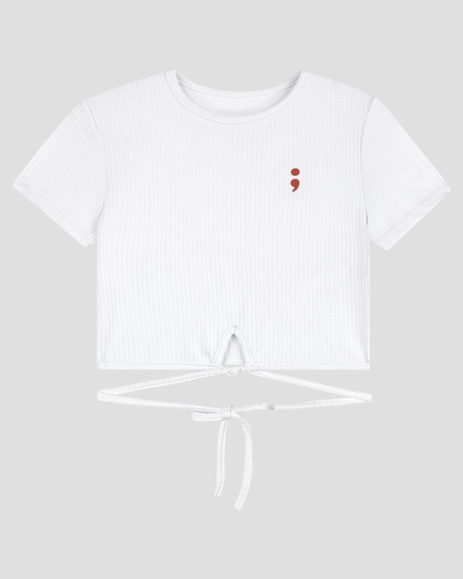 Blusa Cropped Juvenil Canelada com Amarração BaseD Branco-9b490a76-fcd7-4fc1-b37f-2e627d3e9429