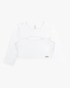 Blusa Cropped Manga 3/4 em Viscose Cereja Rosa - Branco-723e5914-4bcc-4acc-bf8a-3d2a98a9bd7f