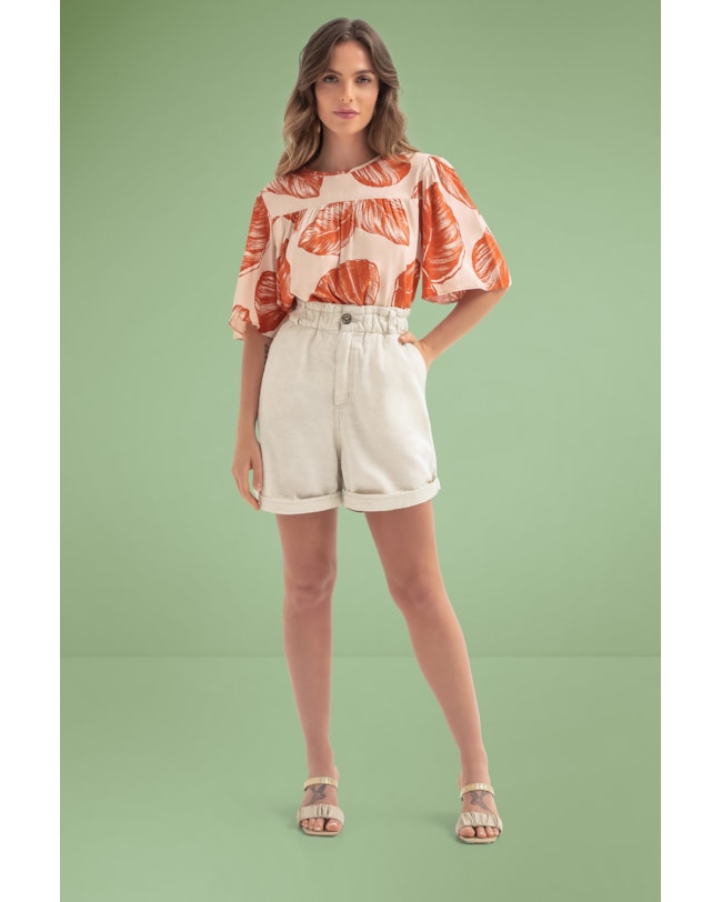 Blusa de Tecido Viscose Estampada Cereja Rosa-3800f391-0aa7-47fd-ad77-6dc8ebae9c08