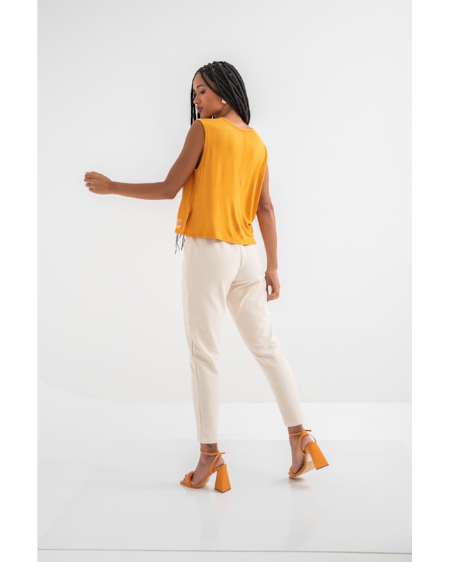 Blusa de Tricot e Viscose sem Manga Cereja Rosa-ba8e2923-e850-4596-9758-81ce2f469f9b