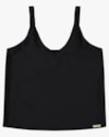 Blusa Devote V  com Alça Ajustável - Cereja Rosa - Preto P-196d68da-fc6f-40d2-a3c2-15620b510ae3