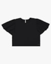 Blusa em Meia Malha com Manga Flare - Cereja Rosa - Preto  P-eab6d7f5-9016-47e7-b1b6-42e7c838d8d2