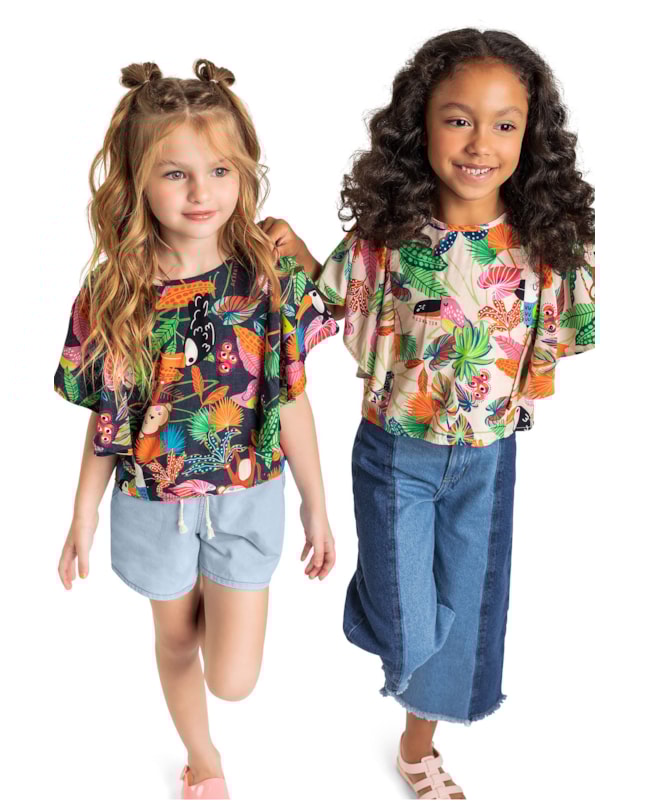Blusa Estampada com Manga Ampla Menina Kely Kety-3521d2f0-3377-433e-8d44-7ba5ce3f2bf0