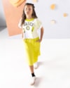 Blusa Estampada Juvenil com Gola Contraste - BaseD - Aspargo-46530765-a525-4031-8d34-cdf912687644