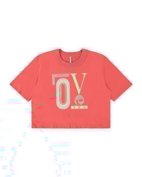 Blusa Estampada Mãe e Filhos - Cereja Rosa - Lagosta