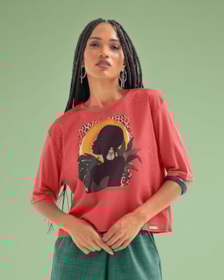 Blusa Feminina Cereja Rosa