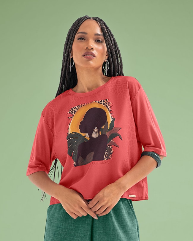 Blusa Feminina Cereja Rosa-2036f11b-d61c-4d43-8344-c9dde20a89e9