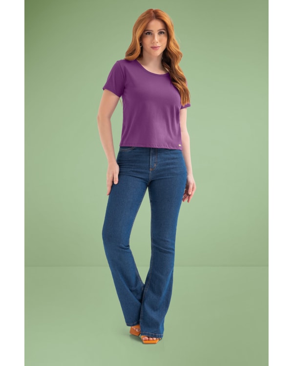 Blusa Feminina Cereja Rosa Básica